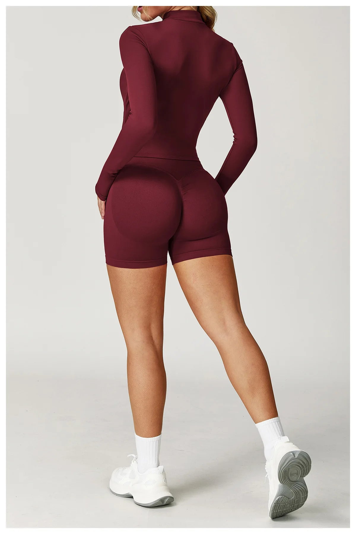 Yoga Suit 2PCS Sports Set Women Tracksuit Running Workout Long Sleeve