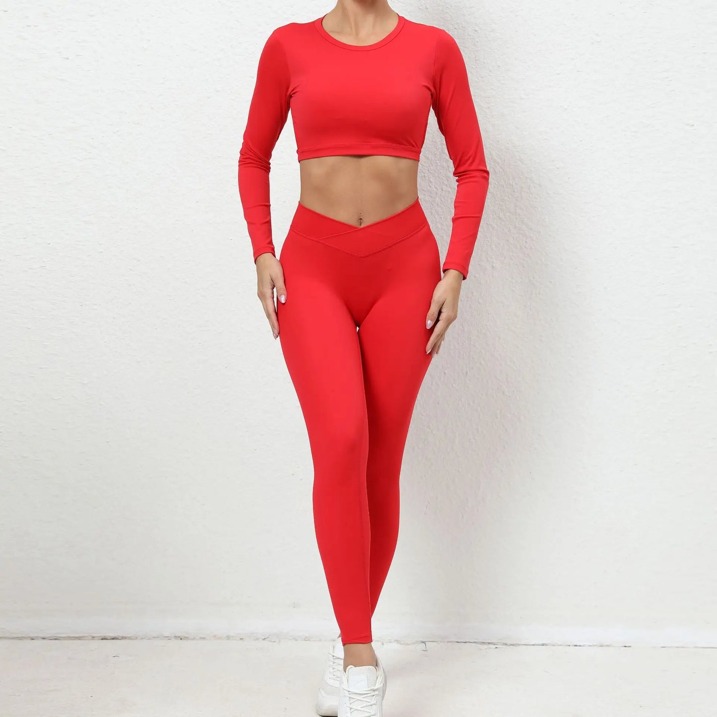 2PCS Yoga Suit Sports Set Women Clothes Gym Set
