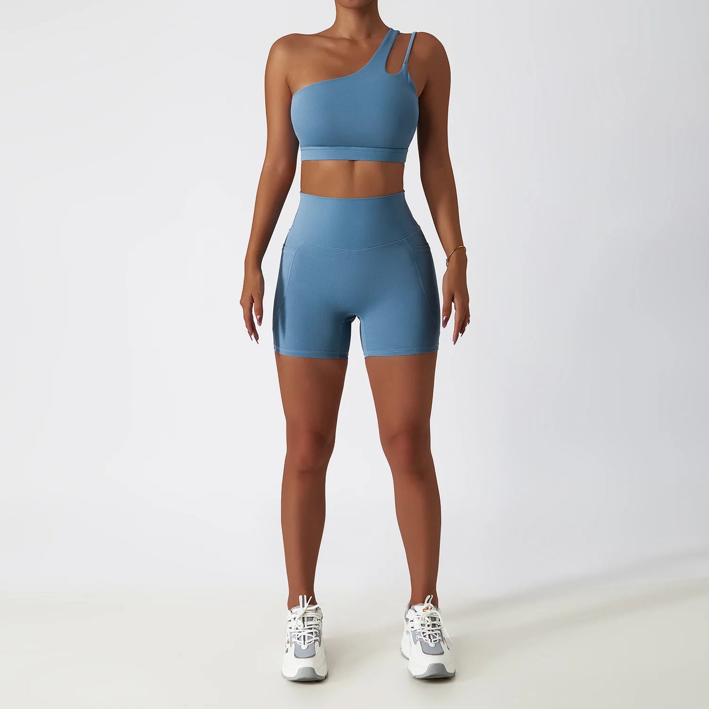 2PCS Seamless Women Tracksuit Yoga Set Workout Sportswear