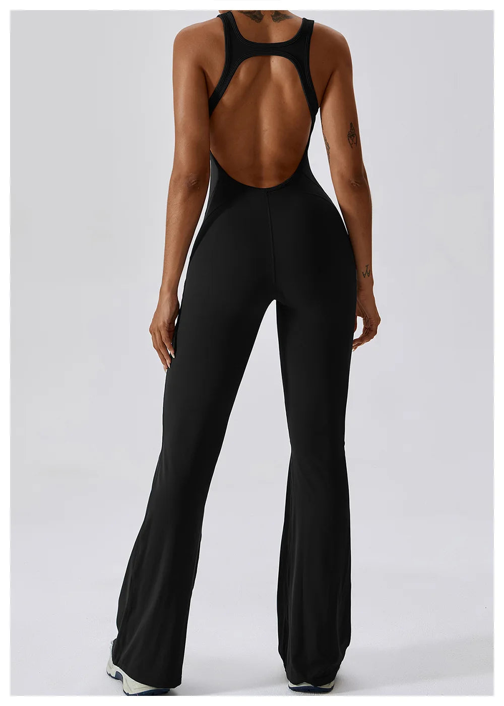 Solid Yoga Jumpsuit One Piece Outfit Fitness Bodysuit Workout Clothes