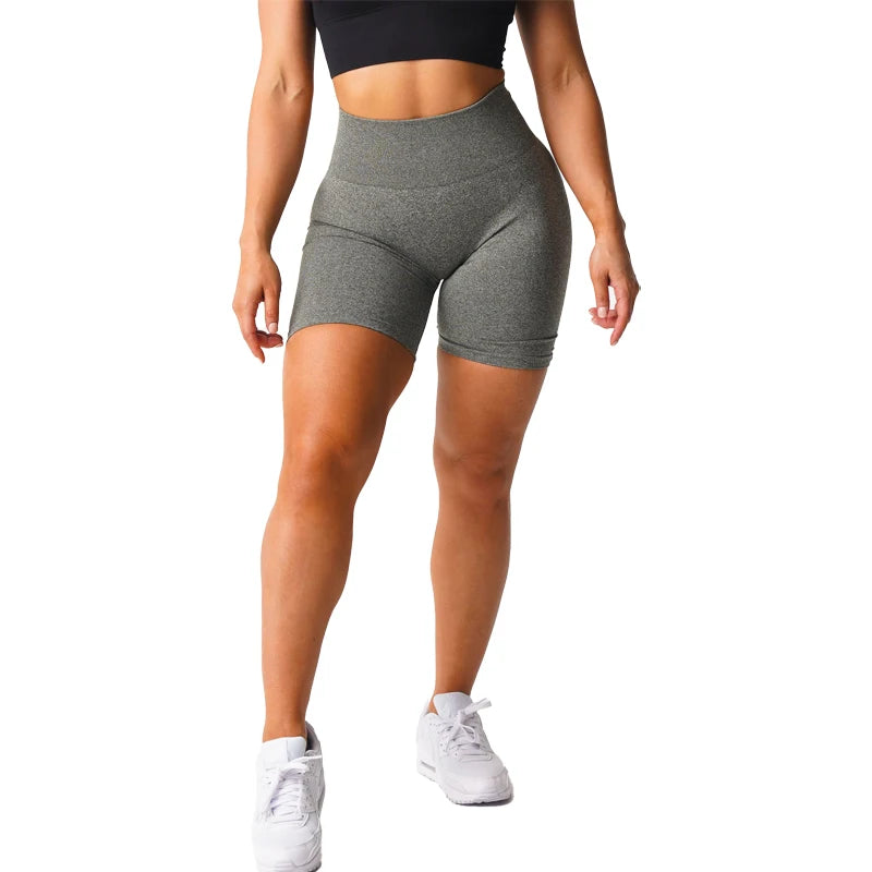 Scrunch Seamless Shorts Spandex Shorts Woman Fitness Elastic Breathable Hip-lifting Leisure Sports Running