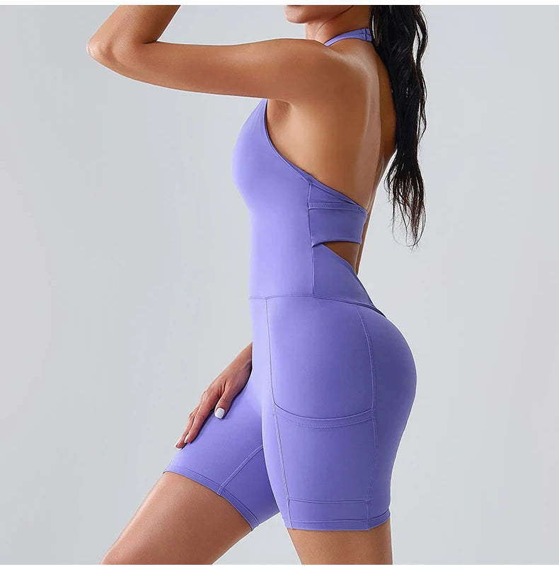 Fitness Sports Bodysuit Women Yoga Suit Jumpsuits