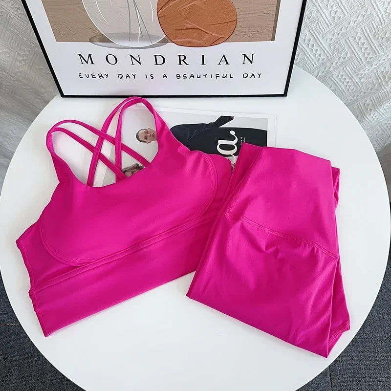 2 Piece Yoga Set Breathable Fitness