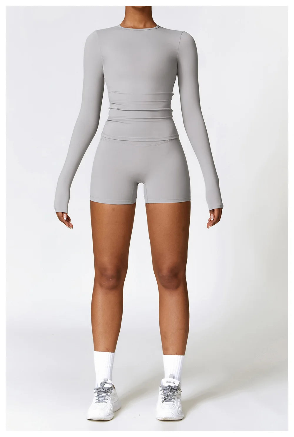 Long Sleeve Fitness Crop Top