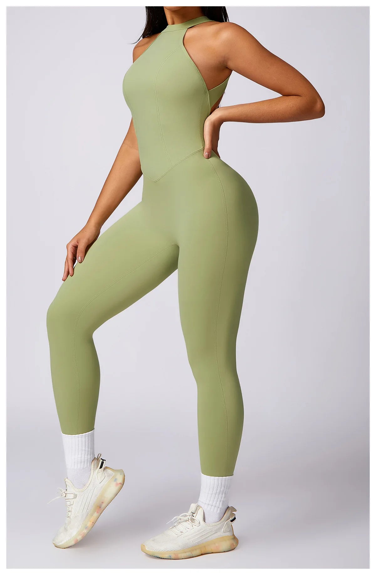 Romper Backless Set Workout Jumpsuit Fitness Bodysuit