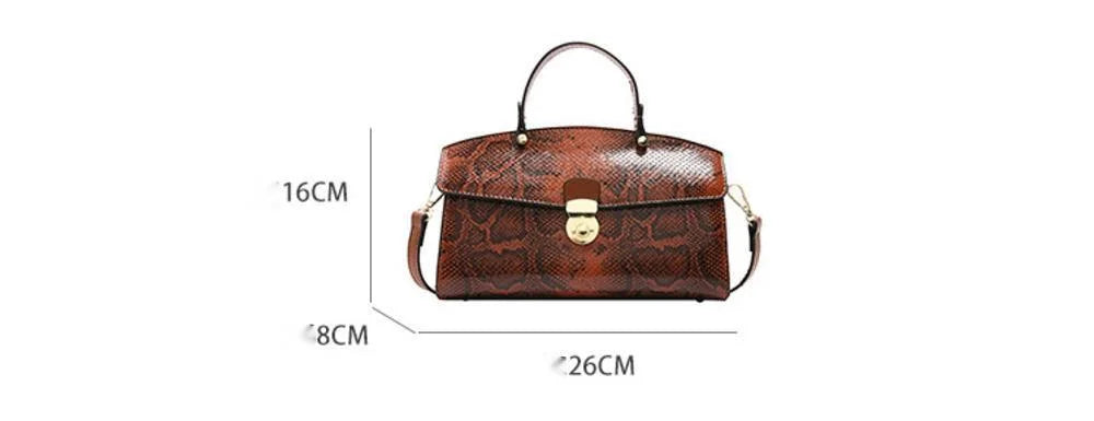 Fashion Handbag 2024 Wwomen's New Crossbody Leather Purse Serpentine Pattern Designer Bucket Luxury Brand Solid Color Tote Bag