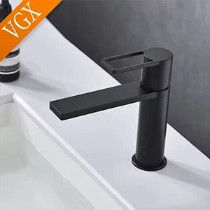 VGX Concealed Bathroom Faucets Embedded Cartridge Basin Mixer Sink Faucet Gourmet Washbasin Tapware Hot Cold Water Tap Brass