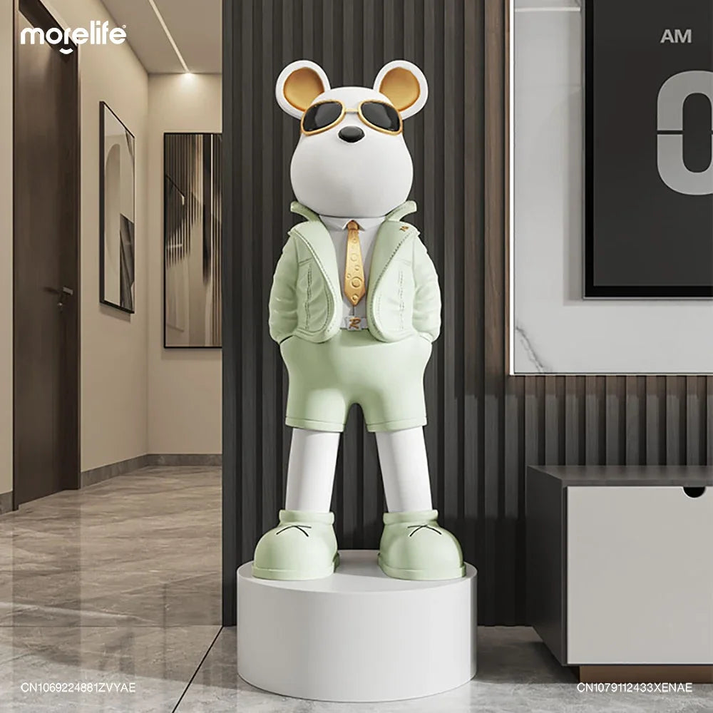 Celebrity Violent Bear Brick Statues Sculptures Ornaments High-end Furniture TV Cabinet Living Room Tray Pocket BearBrick Decor