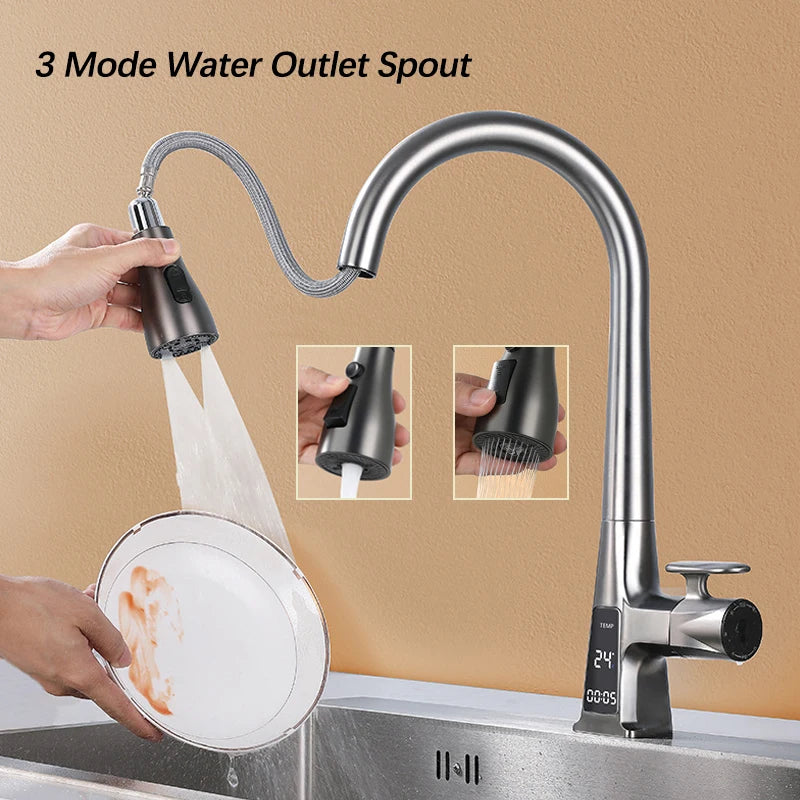 Smart Sensor Pull Out Kitchen Faucet