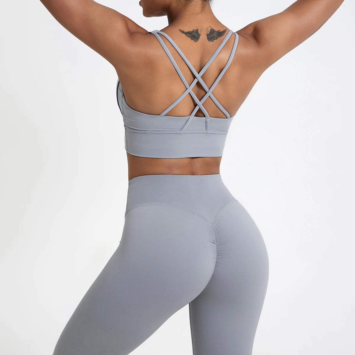 Push up Sports Bra Gym Top Women Yoga Clothing Cross Back Yoga Bra Women Running Fitness Crop Top Shockproof Workout Brassiere