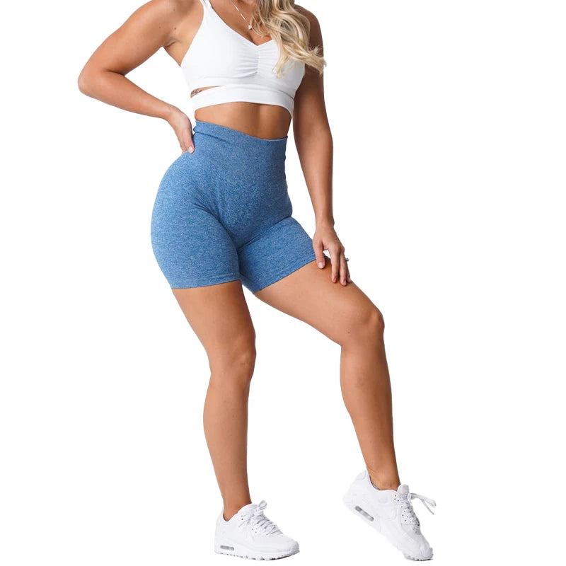 Scrunch Seamless Shorts Spandex Shorts Woman Fitness Elastic Breathable Hip-lifting Leisure Sports Running