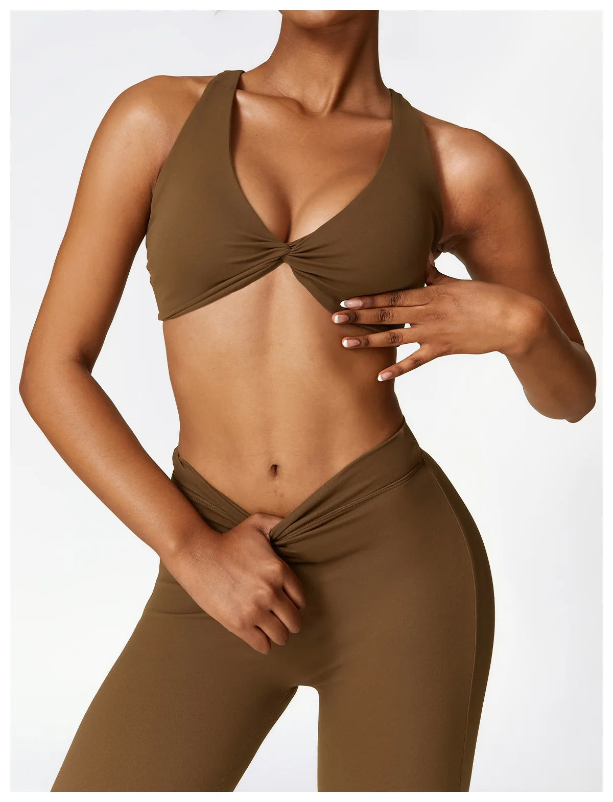 Yoga Set 2 Pieces Gym Set Workout Clothes for Women Seamless High Waist Leggings