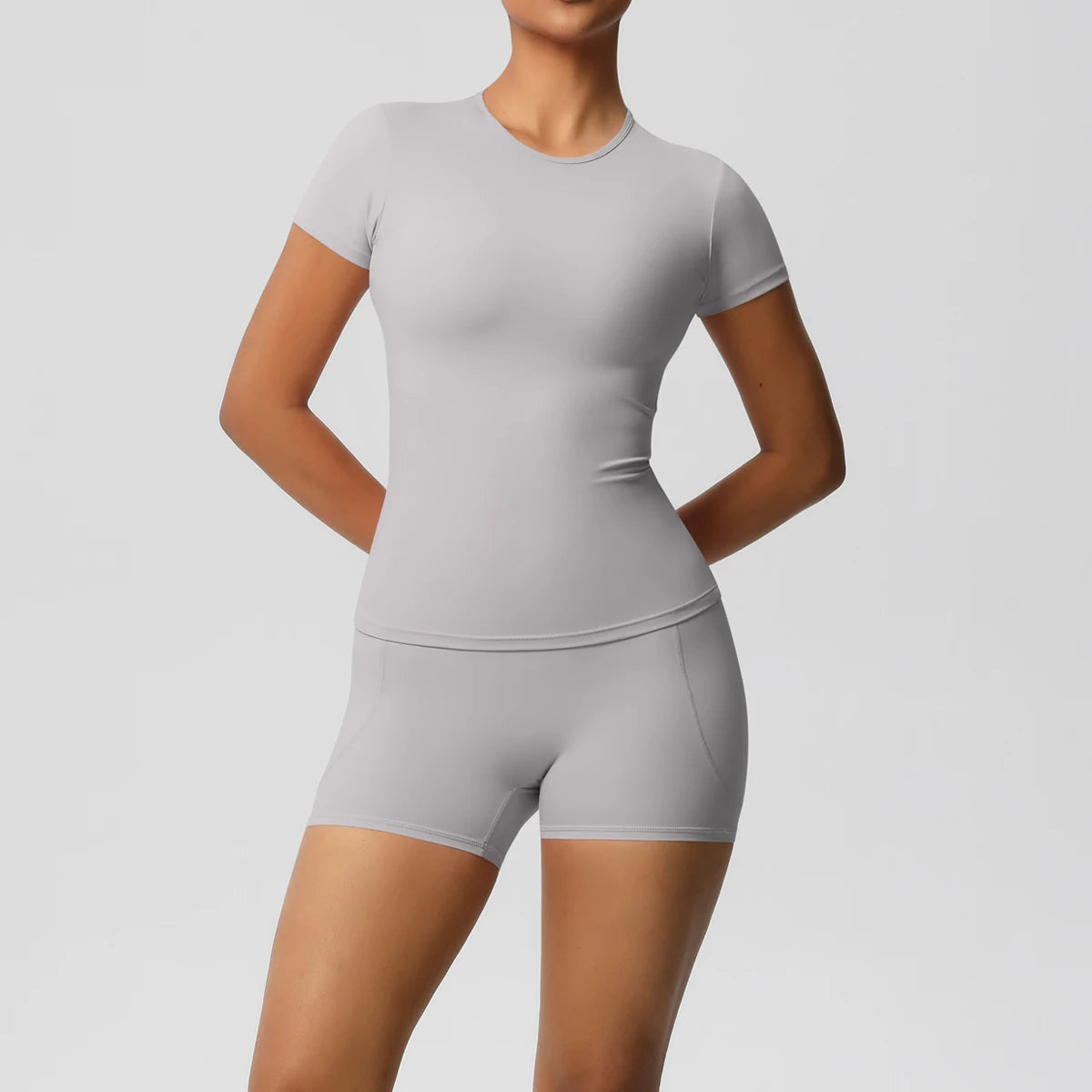 Workout Sportswear 2Pcs Yoga Shirt Push Up Workout Clothes