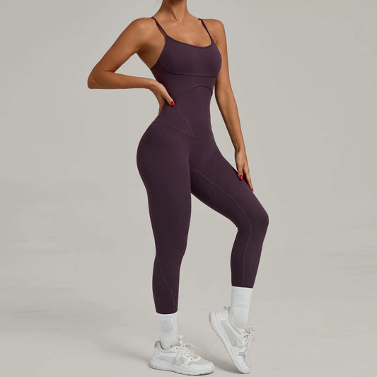 Women Yoga Backless Set Gym High Intensity Workout Clothing Seamless High Waist