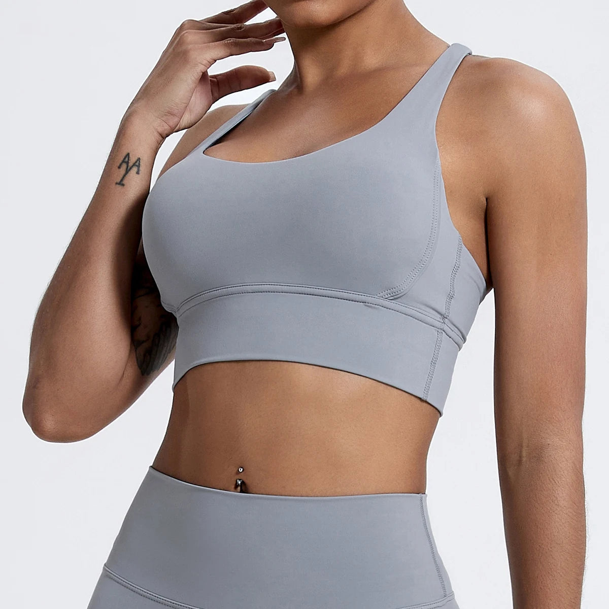 Push up Sports Bra Gym Top Women Yoga Clothing Cross Back Yoga Bra Women Running Fitness Crop Top Shockproof Workout Brassiere