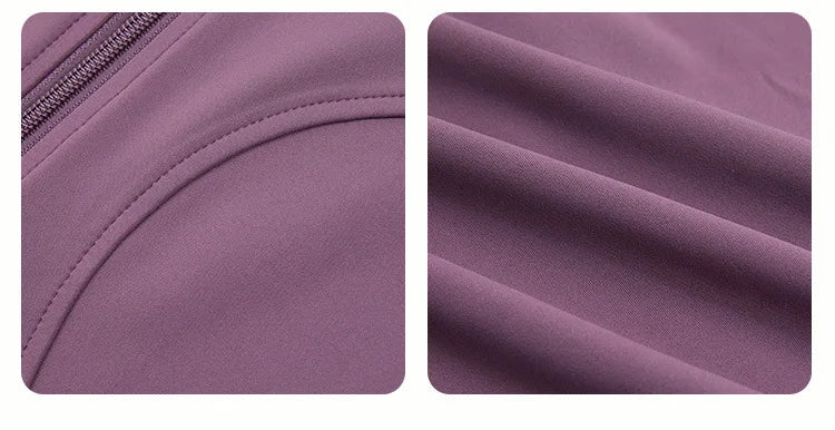 2PCS Yoga Set Workout Clothes Long Sleeve Jacket Gym Crop Top High Waist Leggings