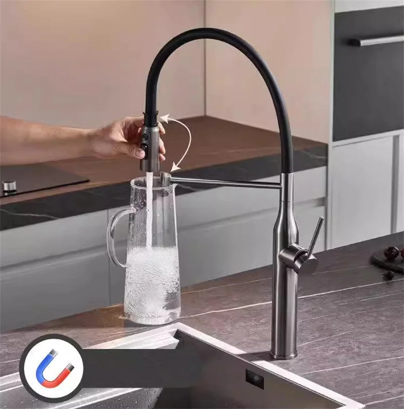 Gun Grey Kitchen Mixer Tap