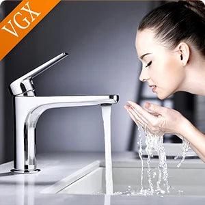 VGX Concealed Bathroom Faucets Embedded Cartridge Basin Mixer Sink Faucet Gourmet Washbasin Tapware Hot Cold Water Tap Brass