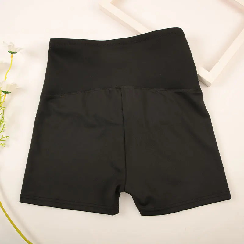 CHRLEISURE Women Breasted Yoga Shorts Sexy Butt Lift Fitness Shapewear Abdomen Tights Gym High Waist Stomach Cycling Shorts
