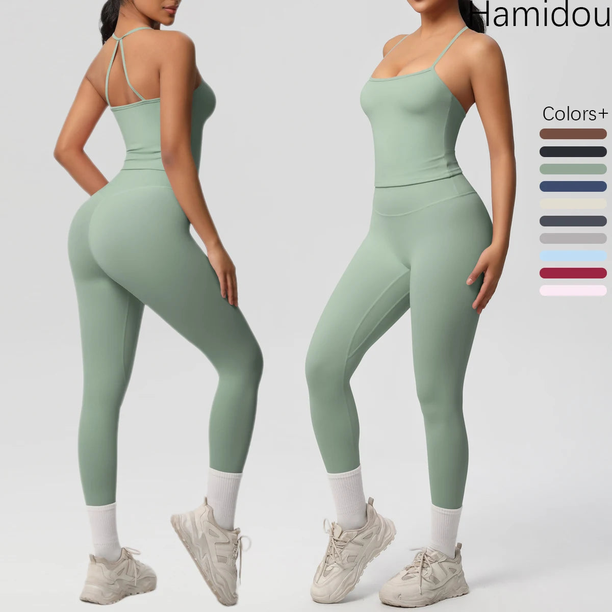 Yoga Top Set Fitness Gym Suit
