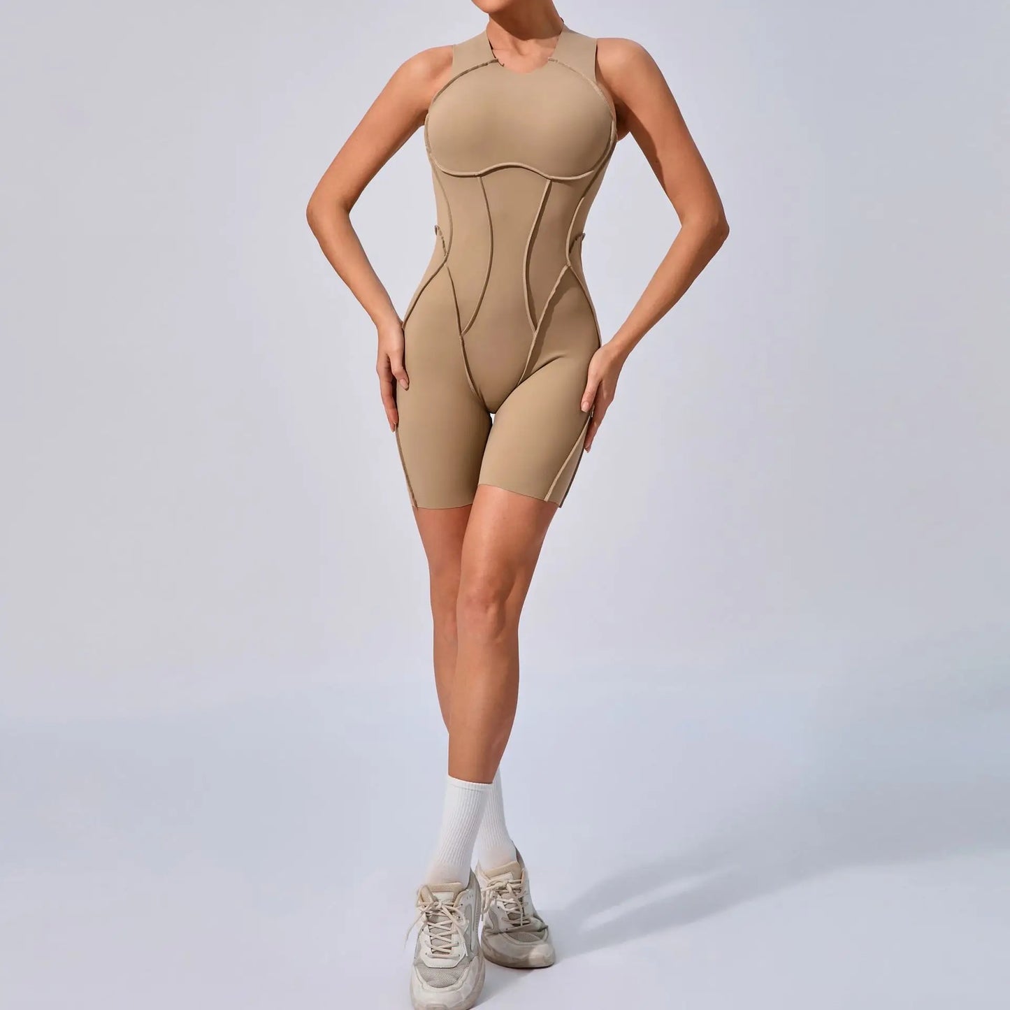 V Back Scrunch Sports Suit Women Gym