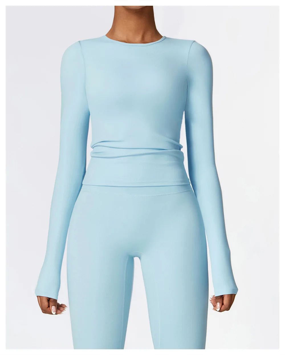 Long Sleeve Fitness Crop Top