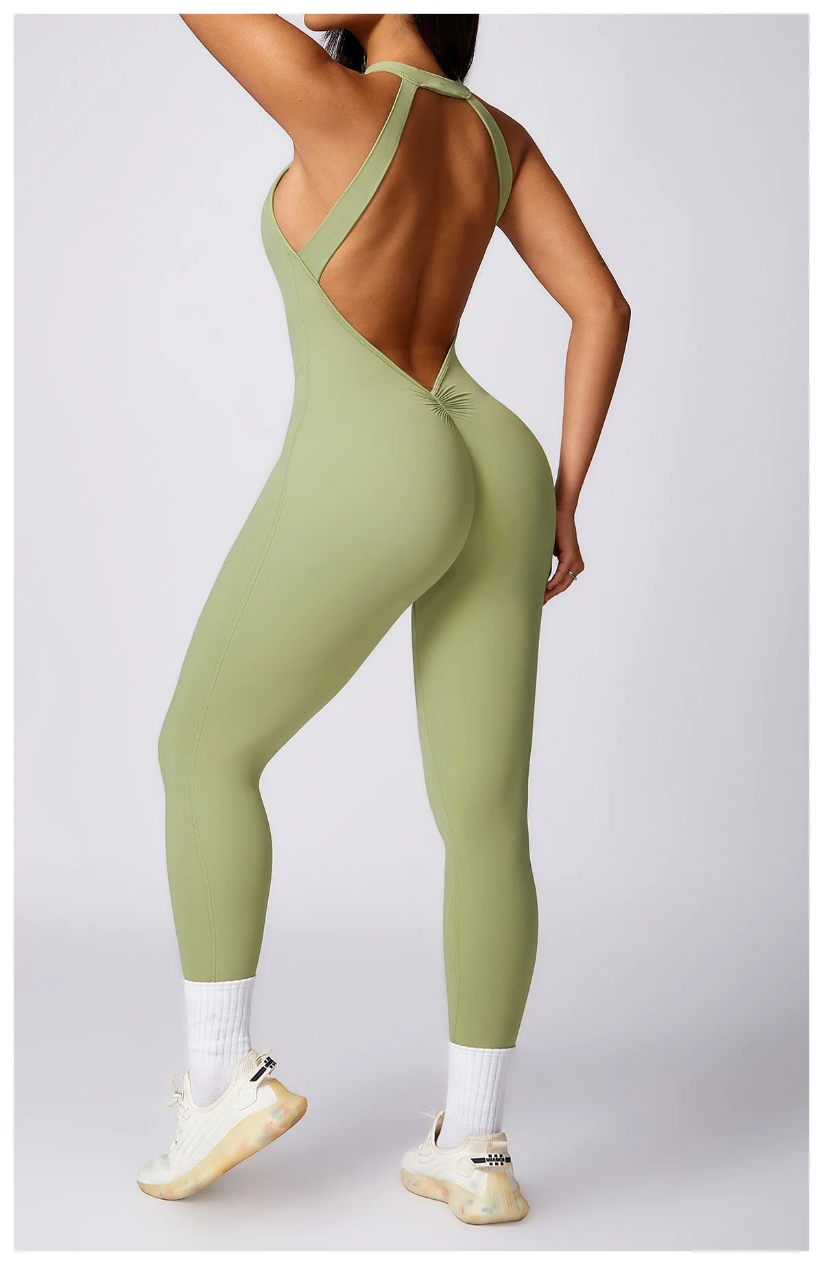 Romper Backless Set Workout Jumpsuit Fitness Bodysuit