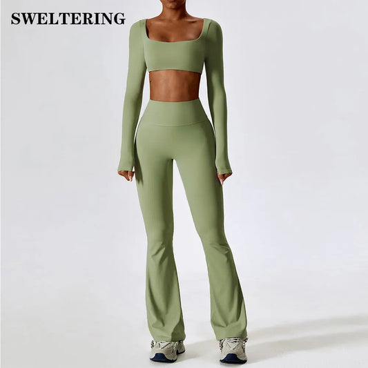 2 Pieces Women Tracksuit Yoga Set