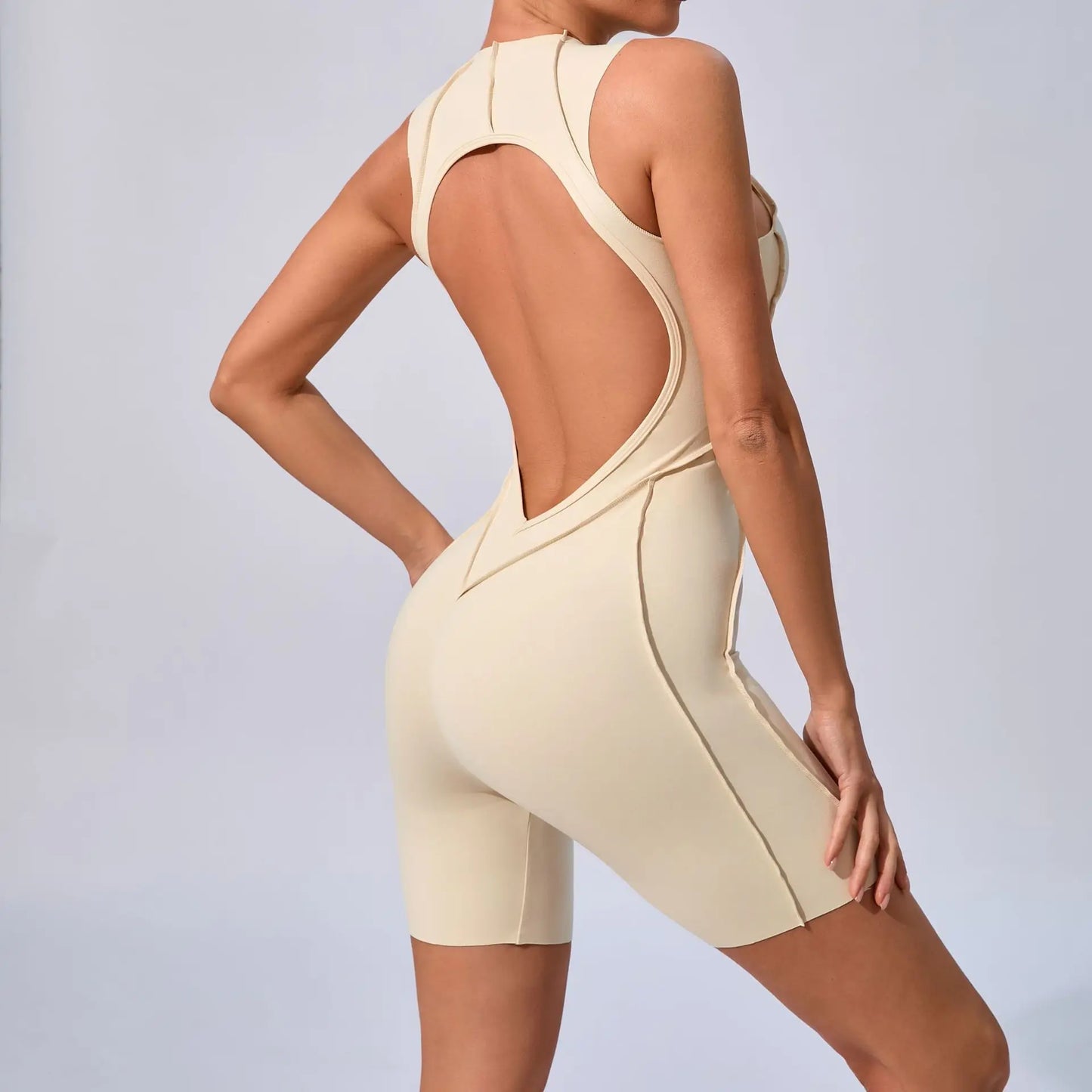 V Back Scrunch Sports Suit Women Gym