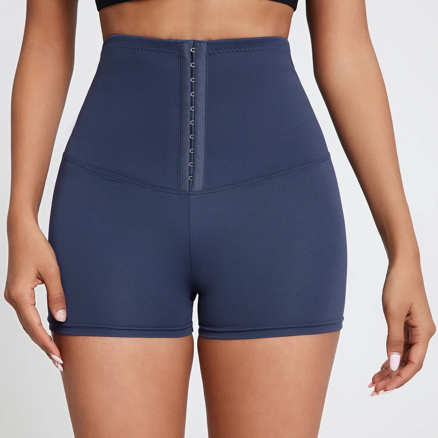 CHRLEISURE Women Breasted Yoga Shorts Sexy Butt Lift Fitness Shapewear Abdomen Tights Gym High Waist Stomach Cycling Shorts