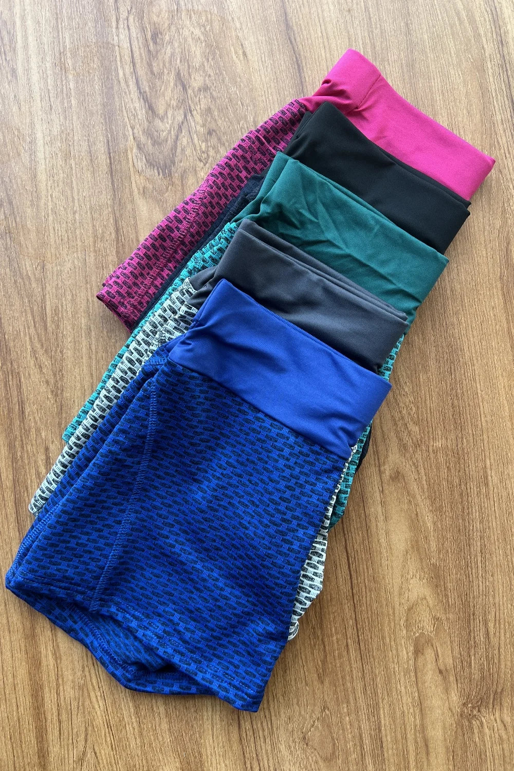New Women High Waist Honeycomb Yoga Shorts Seamless Workout Elastic Buttocks Sportswear Impact Fitness Leggings Gym