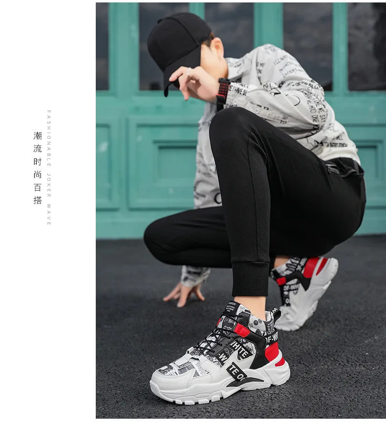 Fashion Platform Men Sport Shoes Casual Sneakers Couple Outdoor Breathable Lightweight  Running Shoes Women Tennis Shoes