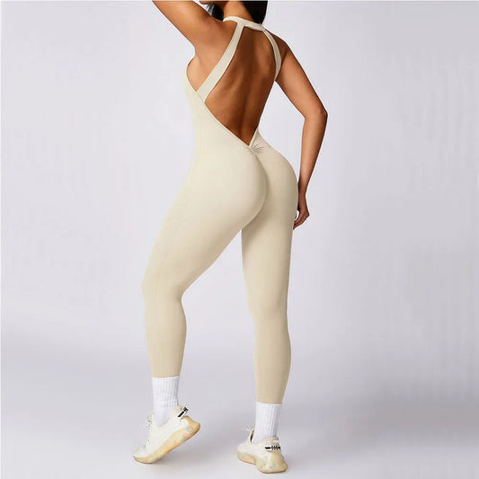 Gym Jumpsuit Women Set Training Yoga Suit Sportswear