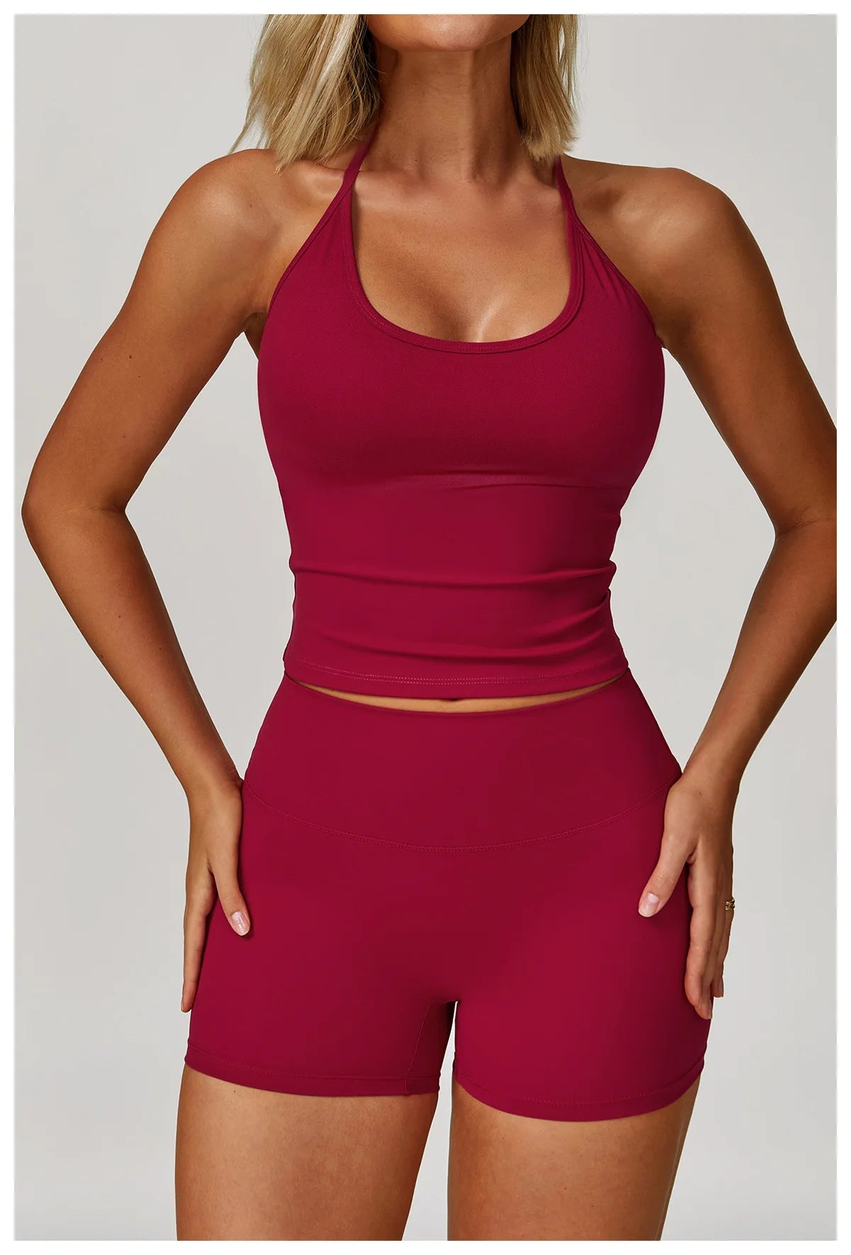 Yoga Clothes Set 2PCS Gym Sports Shorts Set Women Sport Bra