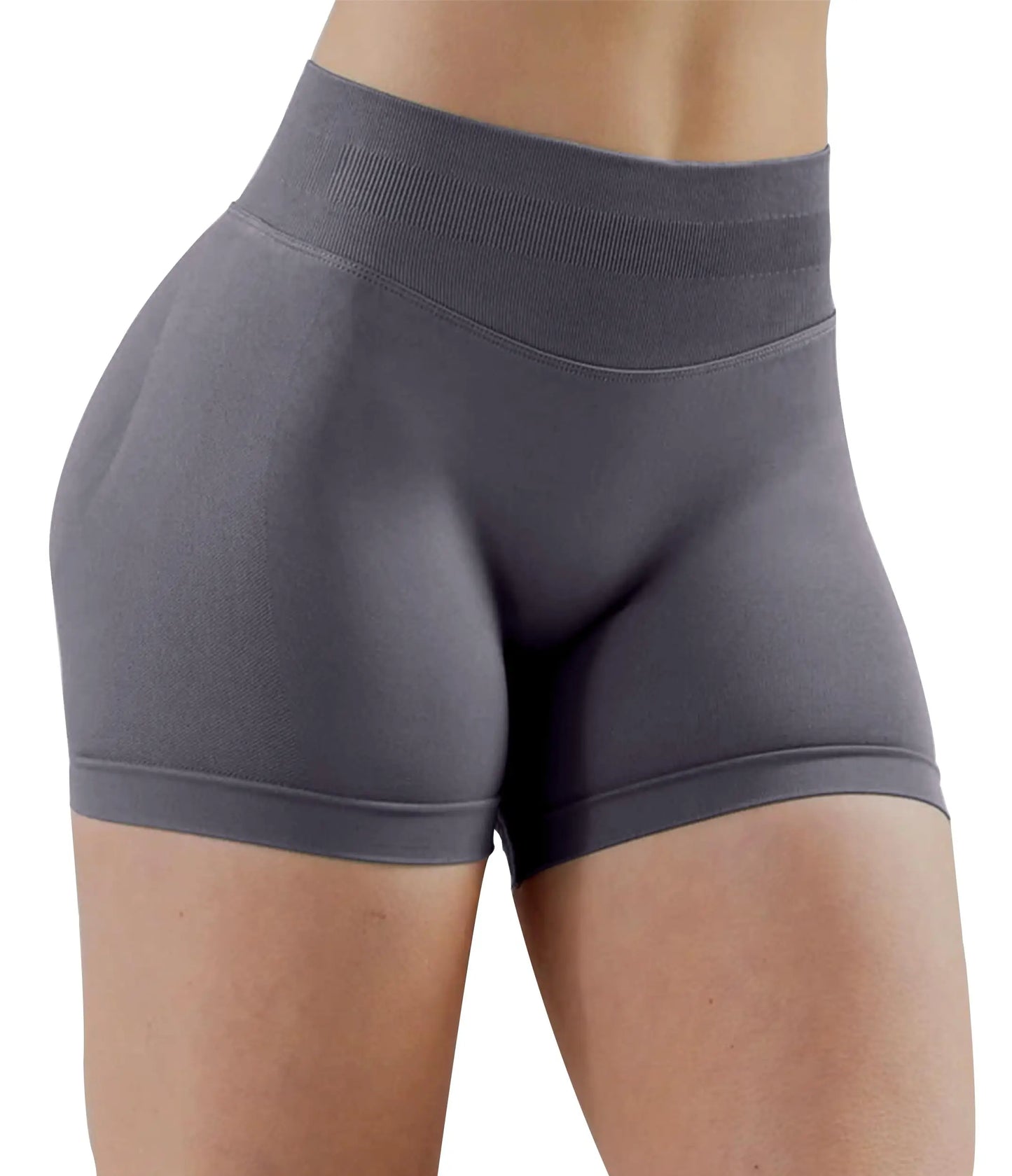 Women Seamless Yoga Sports Shorts Stretch Scrunch Butt Gym Shorts Low Ribbed Workout Running Leggings Sexy Athletic Yoga Shorts