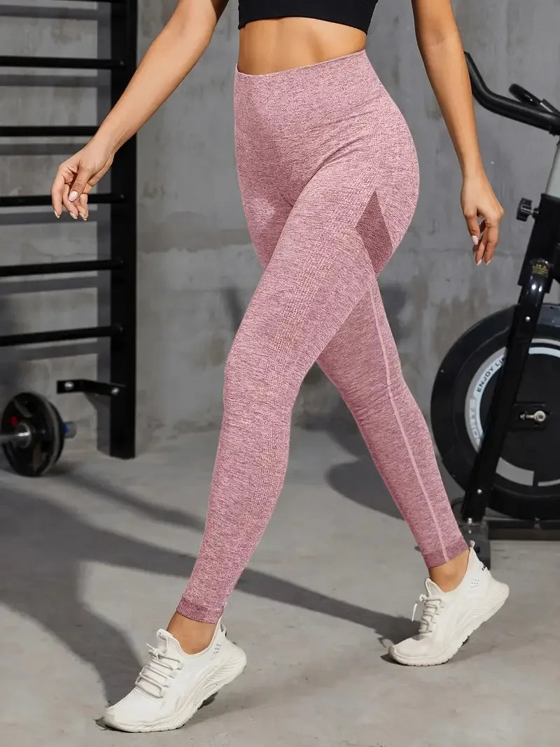 Solid Color Sports Leggings