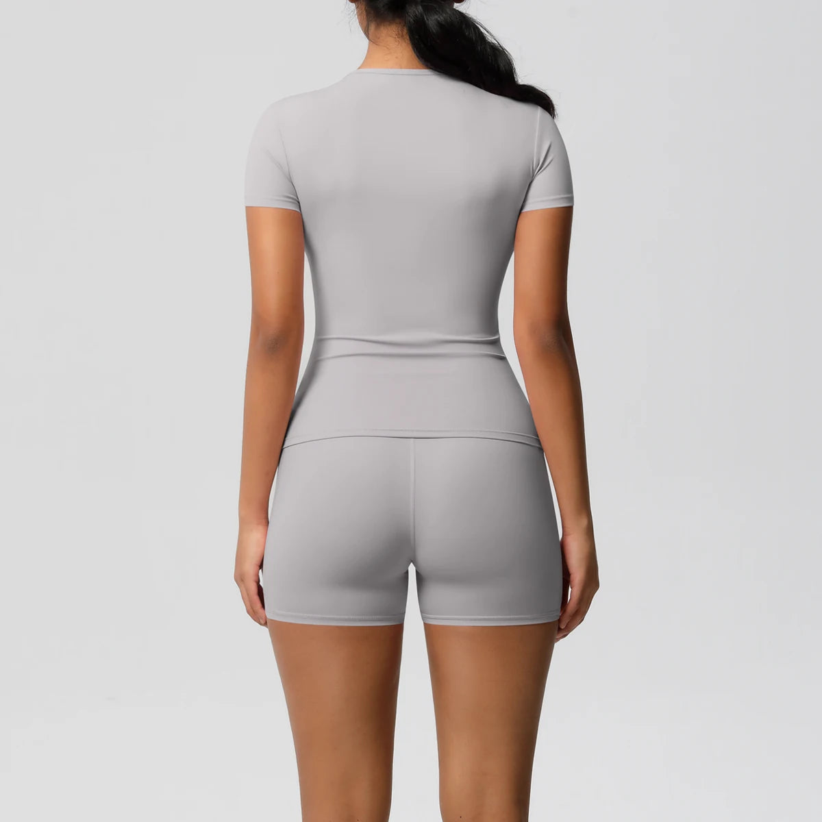 Workout Sportswear 2Pcs Yoga Shirt Push Up Workout Clothes