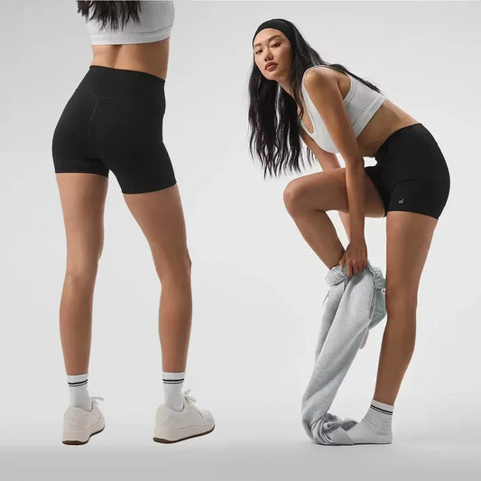 AL Seamless Yoga Shorts 5" Airlift Energy Short Hip Lift Tight Appear Thin Yoga Shorts Fitness Cycling Pants Gym for Women