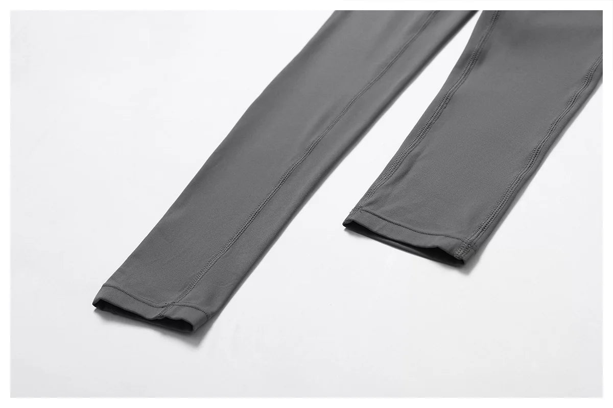 Athletic Wear High Waist Leggings And Top Two Piece Set Seamless Gym