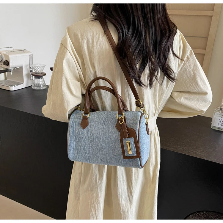 Fashion Solid Color Denim Handbag Quality Hardware Versatile Shoulder Bag 2024 Hot Sale Crossbody Bag for Women Bolsas Femininas