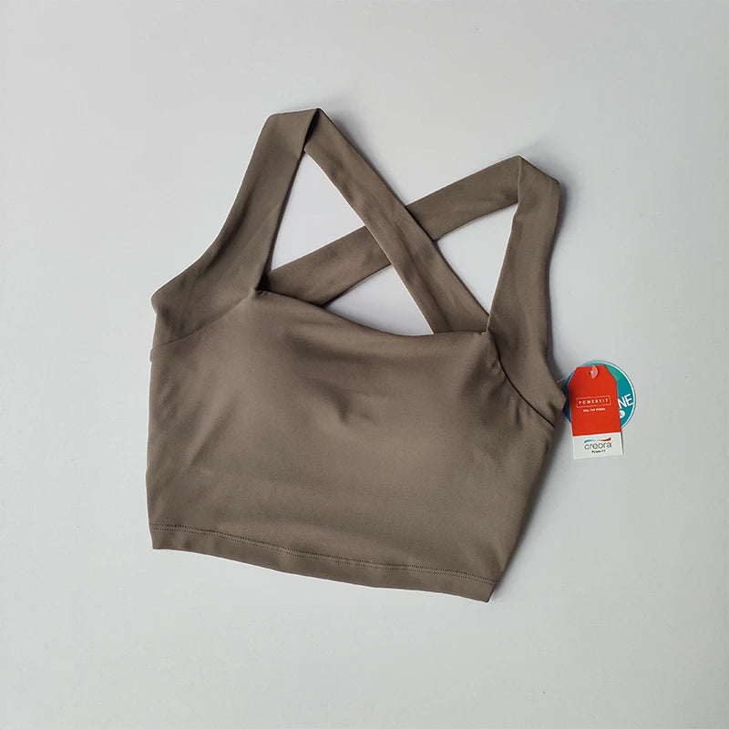 Seamless Cross Back Sports Bra