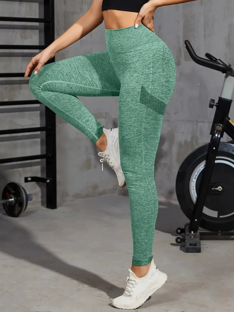 Solid Color Sports Leggings