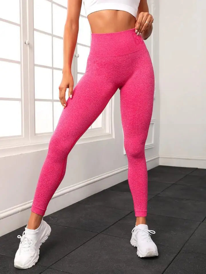 Yoga Pants High Waist Lift Hip Tight Fitness Leggings  Seamless Training Sports