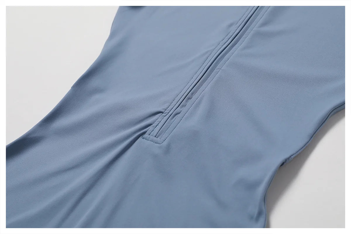 Yoga Set Women's One-Piece Suit Zipper Short Sleeve Gym Push Up Workout Clothes