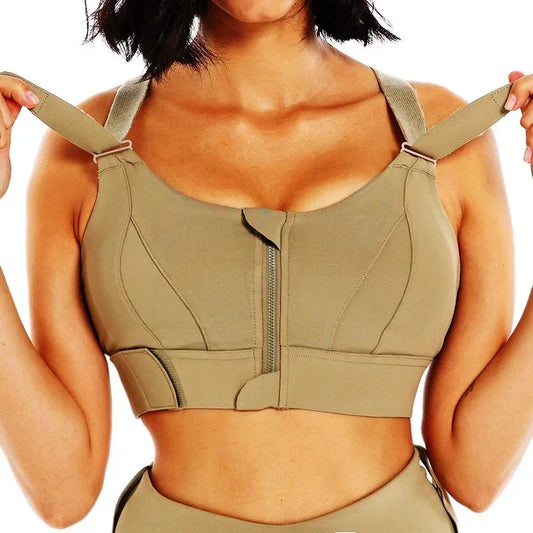 Sports Bra with Zipper