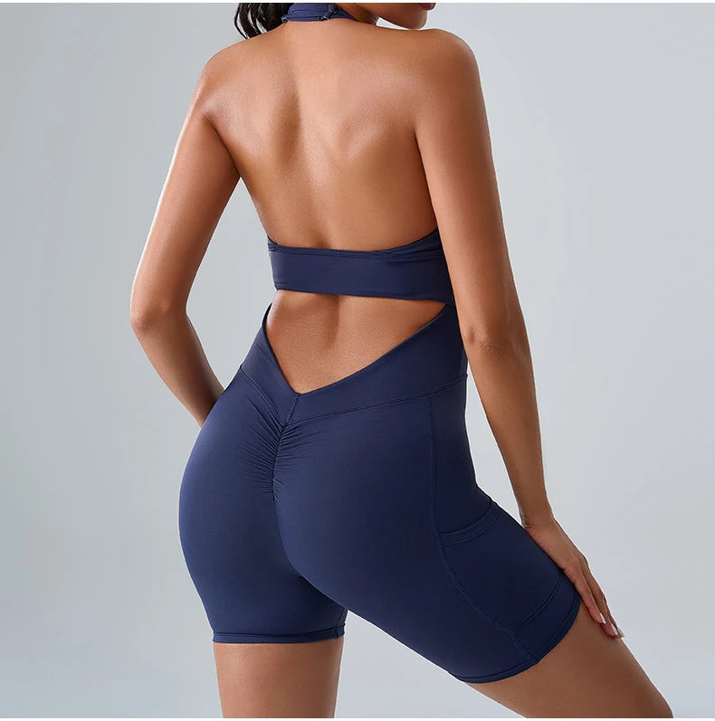 Fitness Sports Bodysuit Women Yoga Suit Jumpsuits