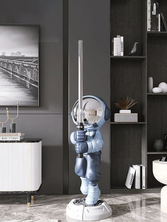 Home Decor Lightsaber Astronaut Statue Living Room Decoration Large Figure Figurine Room Decoration Home Accessoires Sculpture