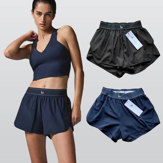 Women Athletic Shorts Quick Dry Breathable Yoga shorts Casual Running Pants Summer Comfortable Nude Feeling Anti-Shine Shorts