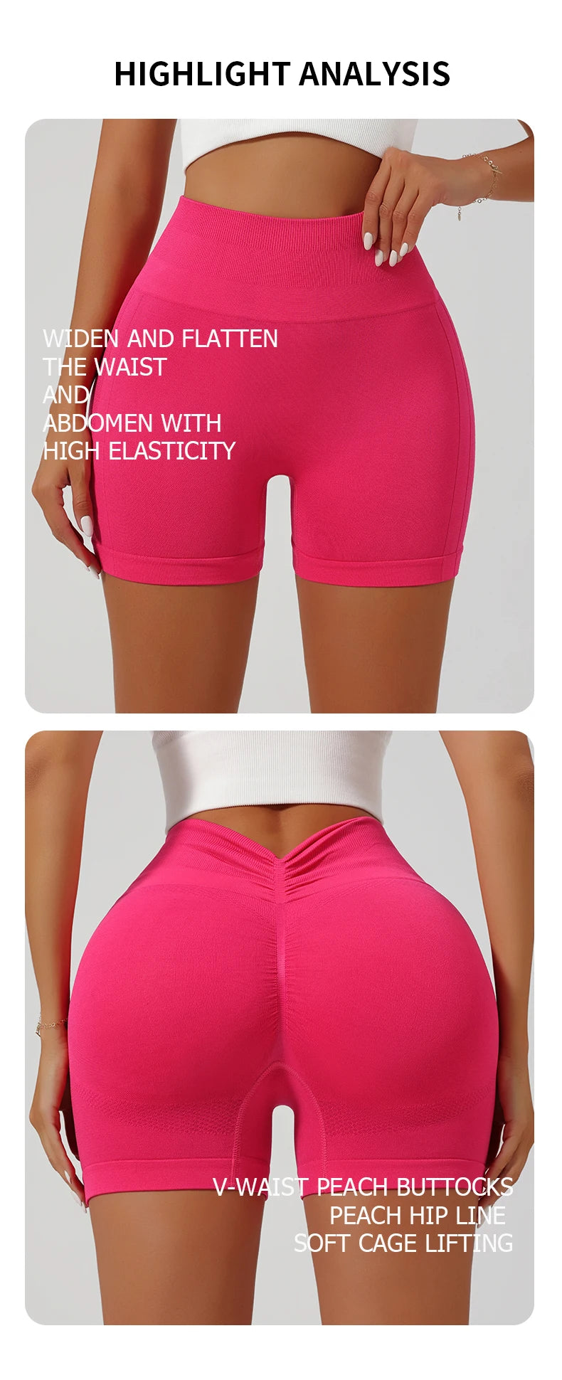 Women Seamless Yoga Shorts High Waist Workout Shorts Running Naked Feeling Breathable Fitness Pants Outwear Tight Shorts
