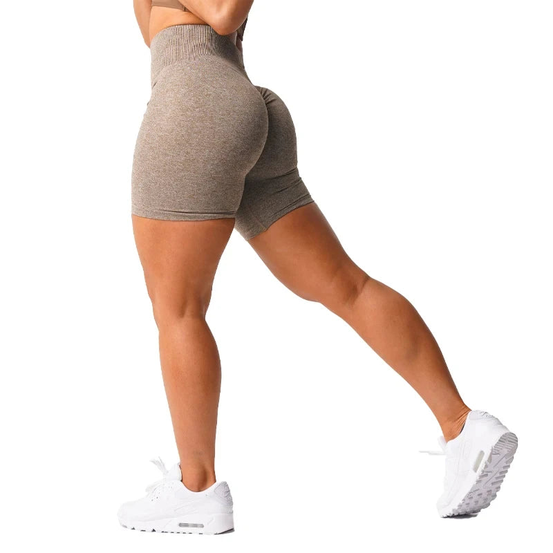 Scrunch Seamless Shorts Spandex Shorts Woman Fitness Elastic Breathable Hip-lifting Leisure Sports Running